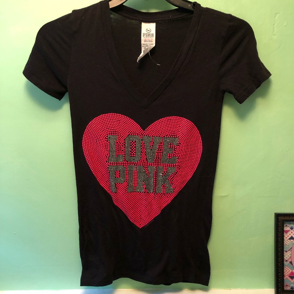 Victoria Secret Pink V-Neck Tee